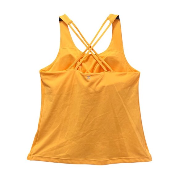 Xersion- EverUltra - Women's Lite Fitted Strappy Sleeveless Tank Top- Orange- XS - Picture 4 of 14